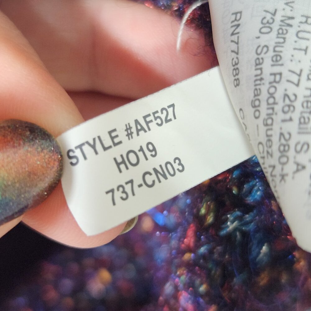 Madewell Marled Shimmer Pullover Sweater Purple Size M - Picture 14 of 14